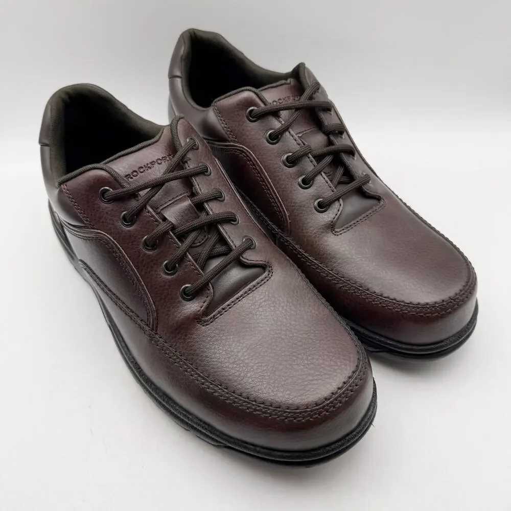 Rockport Mens Eureka Sneakers US 11.5 XWIDE EU 46 Brown Leather EUC